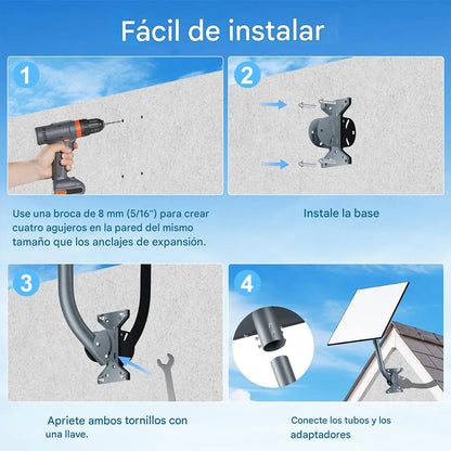 Rack de Montaje en Techo para Starlink Standard Gen3 V4 – Instalación Profesional