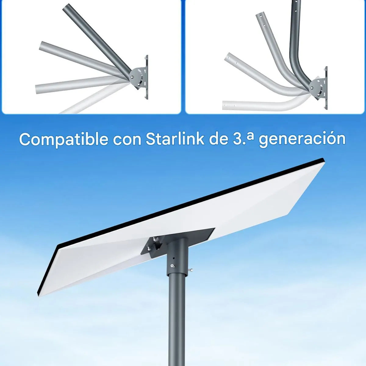 Rack de Montaje en Techo para Starlink Standard Gen3 V4 – Instalación Profesional