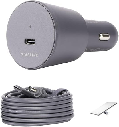 Adaptador Vehicular 12V-24V para Starlink Mini – Compatible con Flotas y Maquinaria
