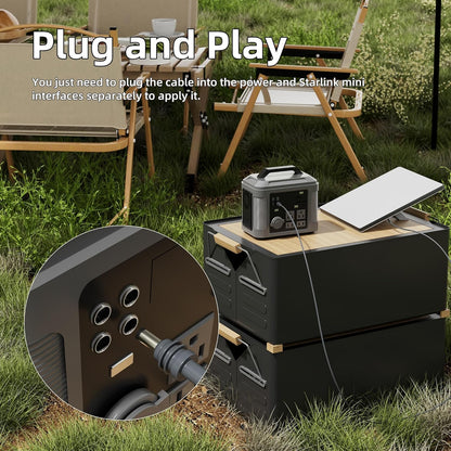 Starlink Mini Cable for Power Charging 6.5Ft Short 5521 DC to DC Power Cord 6.5 FT for Starlink Mini Accessories Replacement Power Cable Waterproof