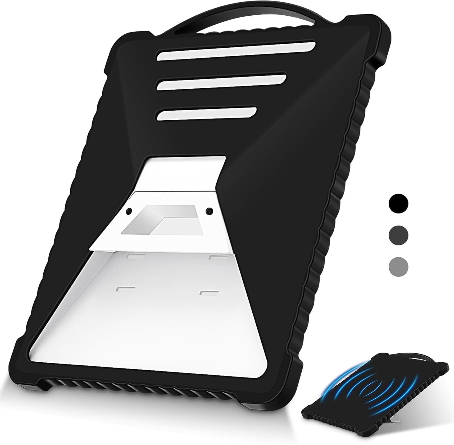 For Starlink Mini Case Cover, Liquid Silicone Protective Sleeve for Starlink Mini Satellite Dish Antenna Portable Full Protector Shell Accessories, Shock Resistant,Lightning-Proof (Black)