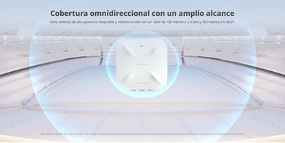 Ruijie RG-RAP6260(H) – AP Exterior WiFi 6 AX6000 Alta Densidad hasta 512 Usuarios