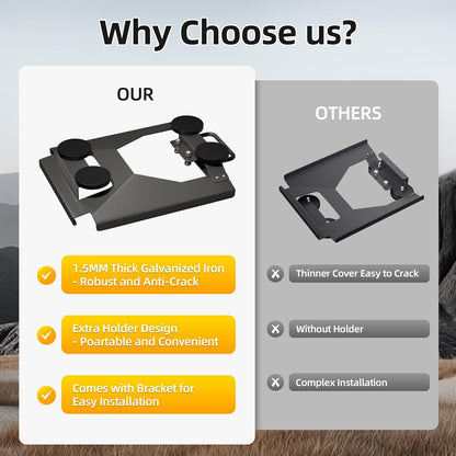 Starlink Mini Mount Magnetic Starlink Mini Car Mount Accessories Roof Mount Kit for Starlink Mini Dish Sunroof Mounting Kit with Handle for RV Truck Travel Trailer