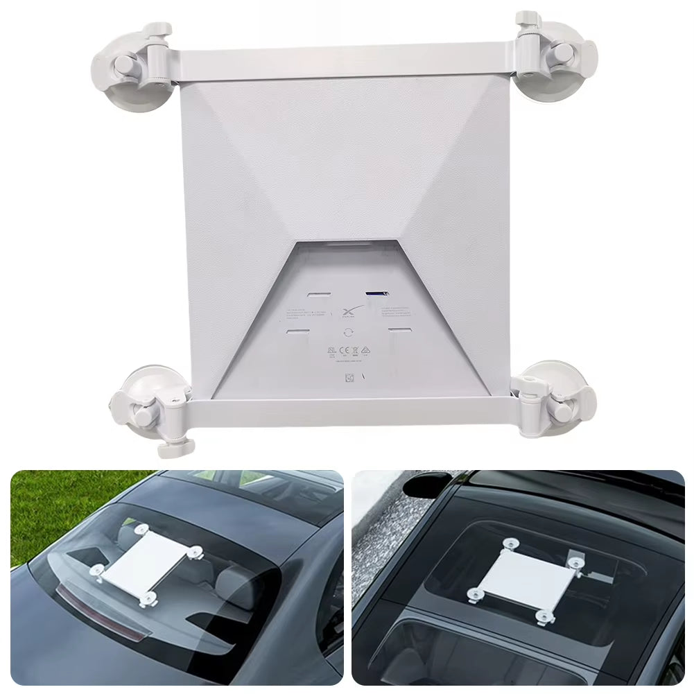 For Starlink Mini Sunroof Suction Cup Car Mount with Four Suction Cup Base Satellite Car Holder Sunroof Suction Cup Fixed Holder