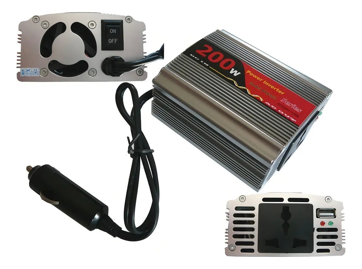 Inversor De Corriente SEISA SUVPR DY-8103 200W 12V a USB Auto