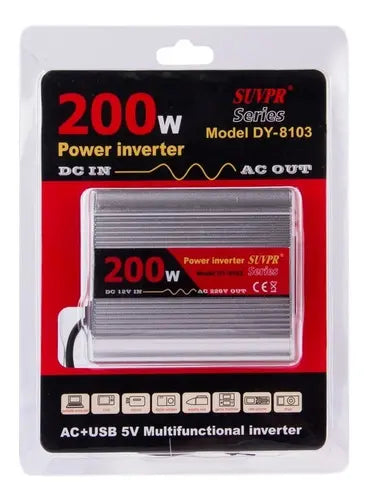 Inversor De Corriente SEISA SUVPR DY-8103 200W 12V a USB Auto