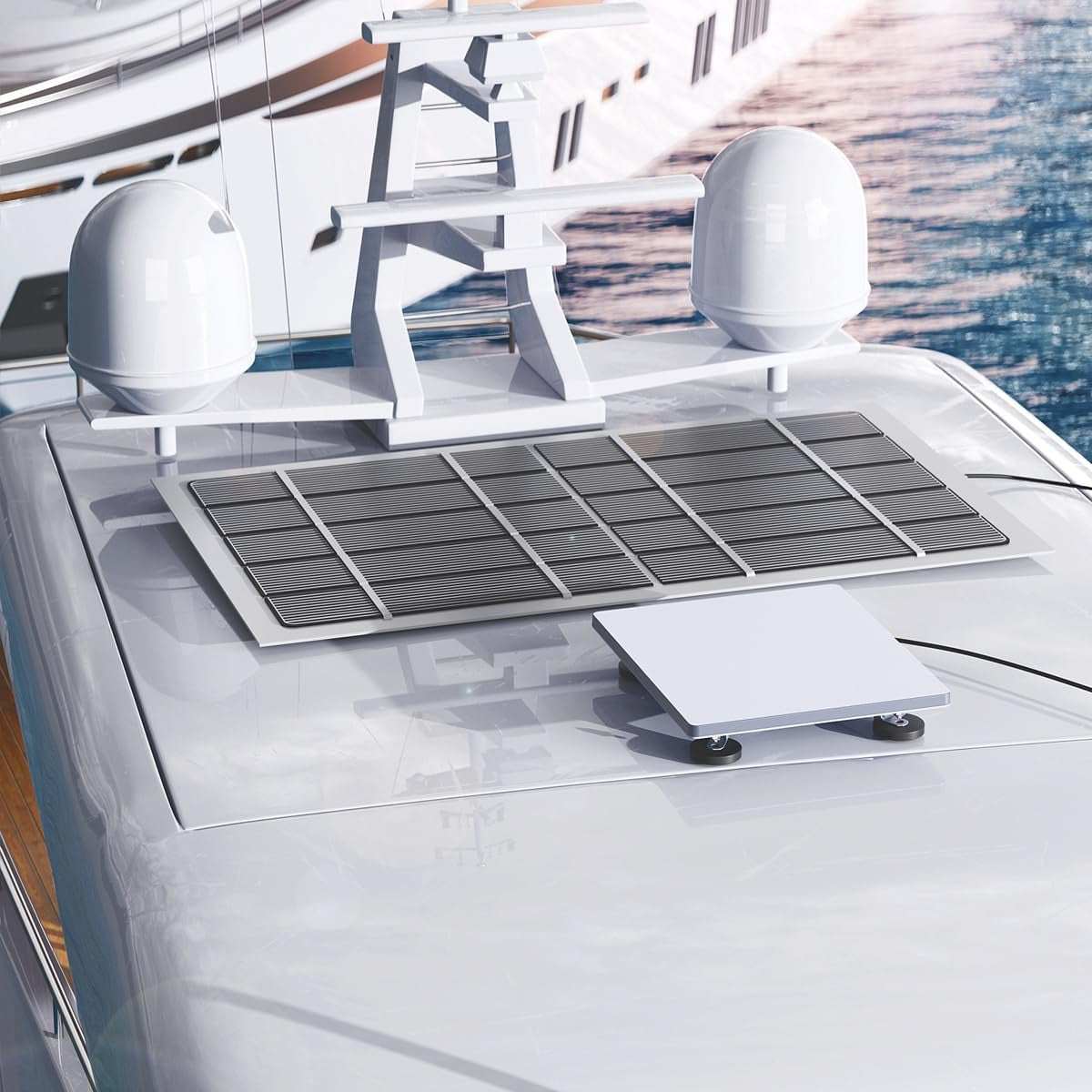 Starlink Mini Car Roof Mount, Patented Magnetic Quick Release Starlink Mini Mounting Kit for Rvs, Vans, Boat, Yachts, Trucks - Aluminum Alloy