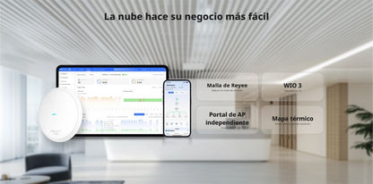 RG-RAP62, AP Wi-Fi 6 AX1800 para montaje en techo
