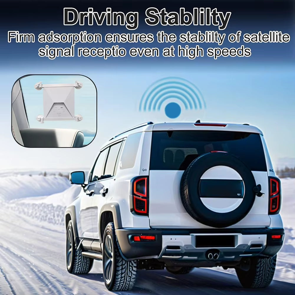 For Starlink Mini Sunroof Suction Cup Car Mount with Four Suction Cup Base Satellite Car Holder Sunroof Suction Cup Fixed Holder