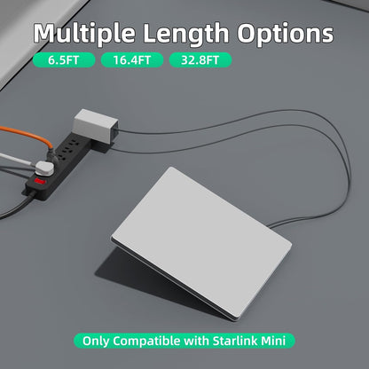 Starlink Mini Cable for Power Charging 6.5Ft Short 5521 DC to DC Power Cord 6.5 FT for Starlink Mini Accessories Replacement Power Cable Waterproof
