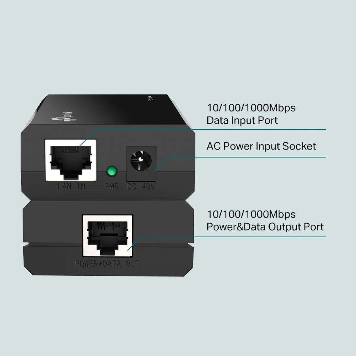 TP-Link TL-POE150S Gigabit PoE Injector Adapter 60W