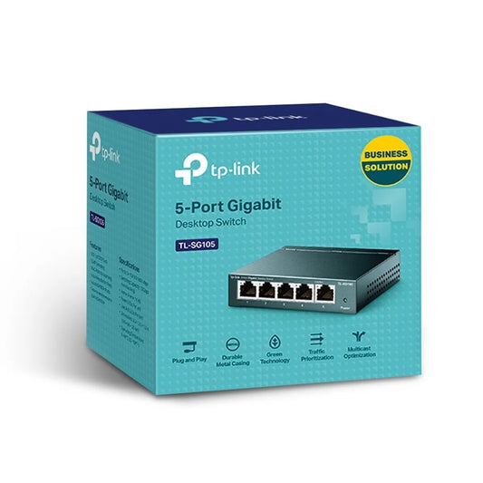 Switch Gigabit 5 Puertos TP-Link TL-SG105 – Expande tu Red Starlink sin Configuración